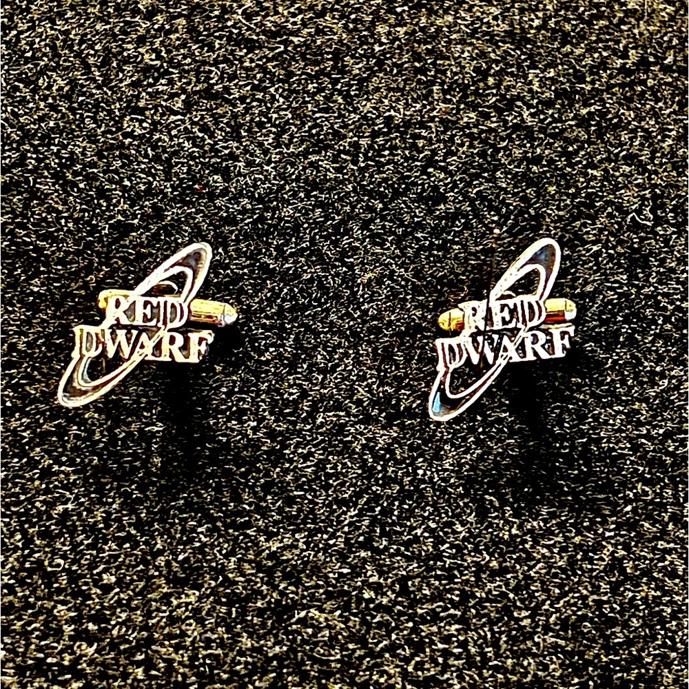 Pair of Vintage Red Dwarf Cufflinks in original box